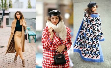 Вязаное, оверсайз и с мехом: fashion-блогер показыват как носить модные пальто