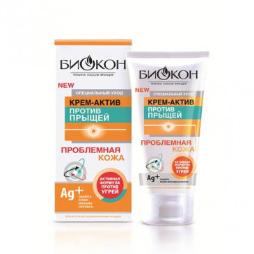 Крем-актив против прыщей "Проблемная кожа" БИОКОН
