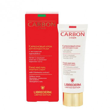 Карбоновый крем для молодости рук с экстрактом эдельвейса