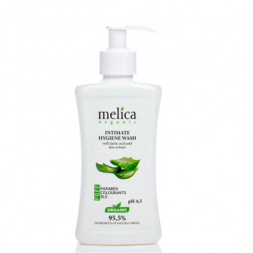 Средство для интимной гигиены Melica Organic с молочной кислотой и экстрактом алоэ