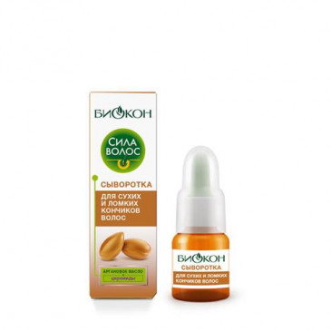 Сыворотка «Сила волос» ТМ БИОКОН для сухих и ломких кончиков волос