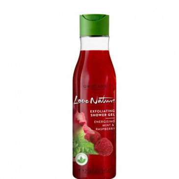 Отшелушивающий гель для душа «Малина и мята»