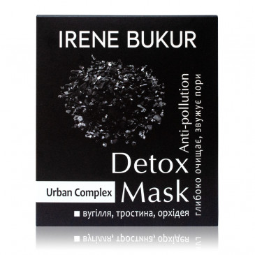 Detox-маска для лица «Anti-pollution» с бамбуковым углем серии Urban ТМ Irene Bukur