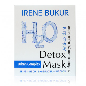 Detox-маска для лица «Anti-oxidant» с аквапоринами и  ламинарией серии Urban ТМ Irene Bukur