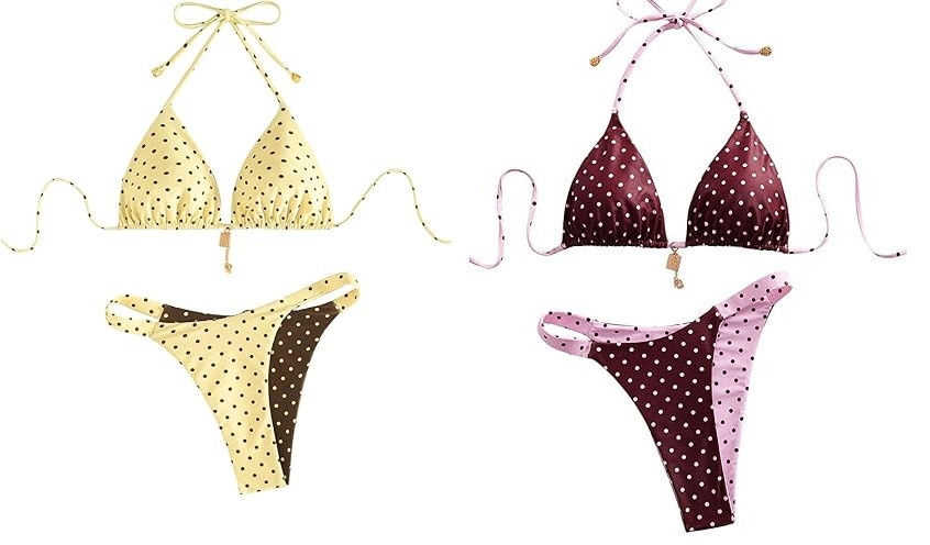 Купальники в горошок