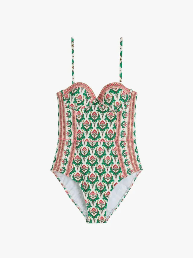 Купальники з квітковим принтом