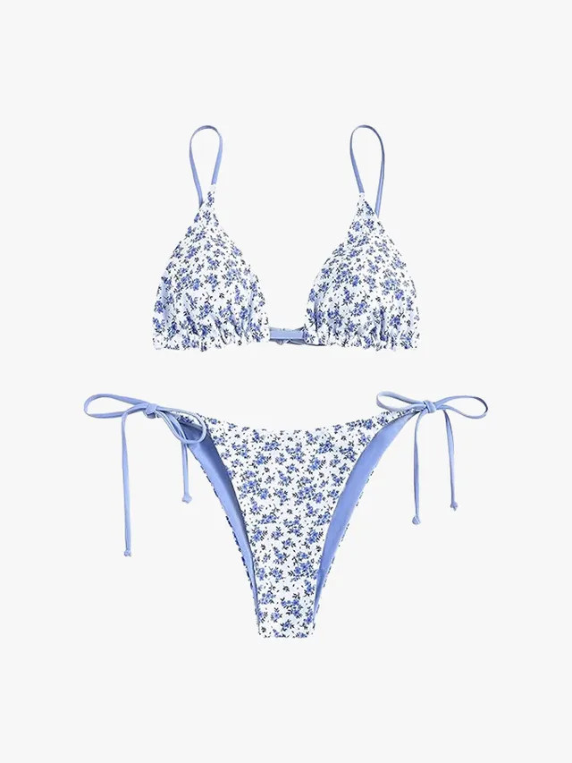 Купальники з квітковим принтом