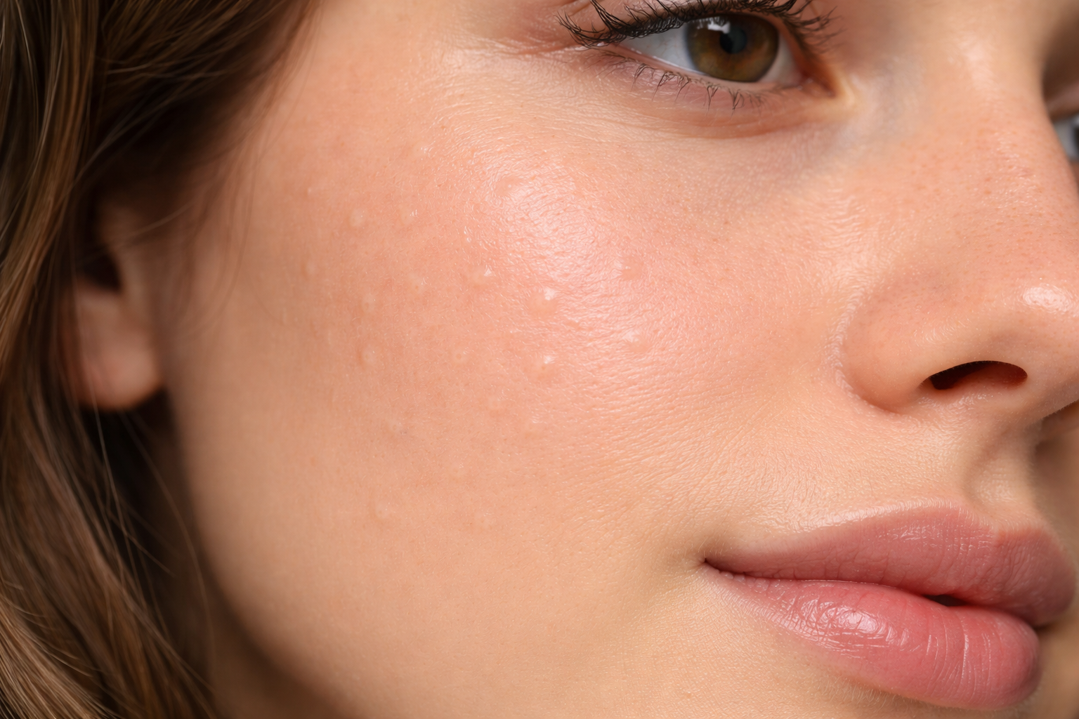 Закриті комедони на щоках: дрібні підшкірні утворення без запалення