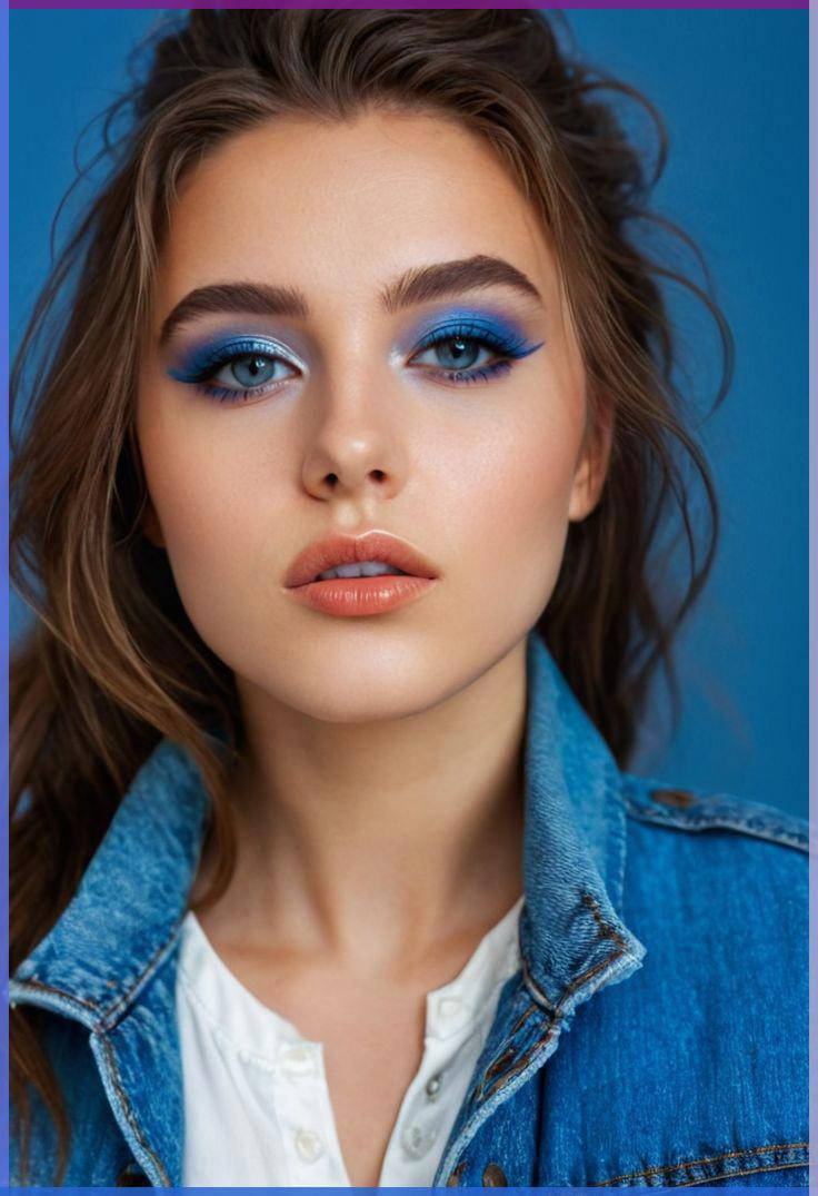 Як наносити сині тіні