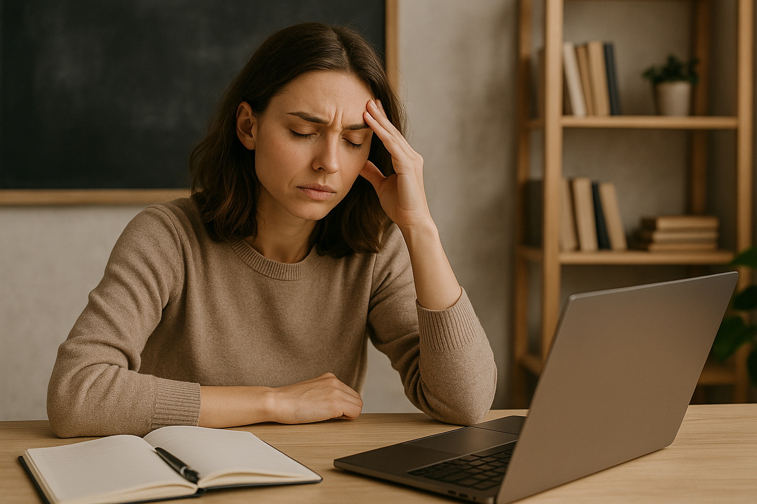 Втомлена дівчина