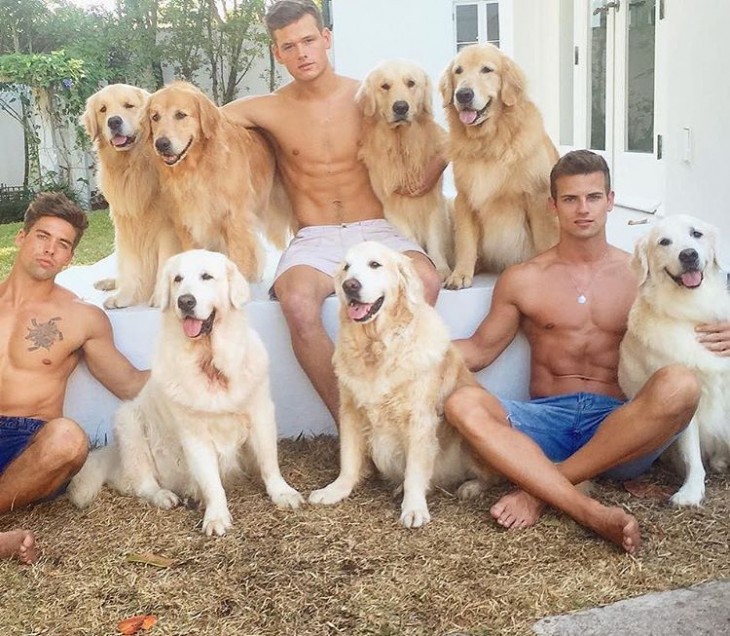 Горячие парни с собаками из Instagram фото