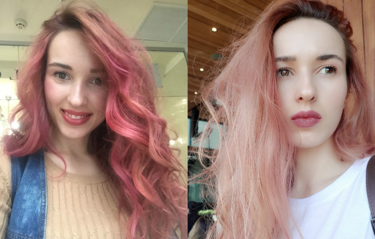 Розовые волосы личный опыт