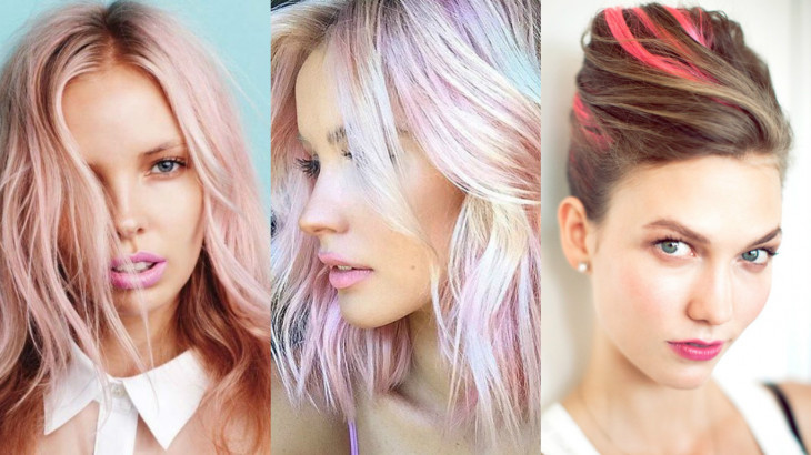 Розовые волосы окрашивание примеры