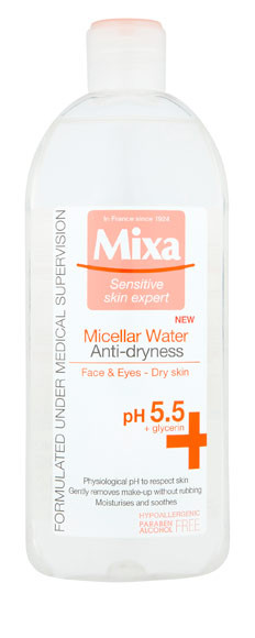 Мицеллярная вода для сухой чувствительной кожи Mixa
