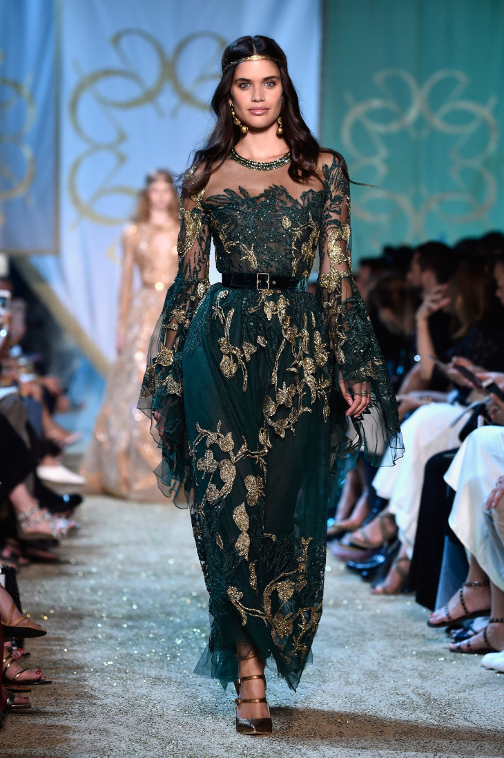 Зеленое платье Elie Saab Haute Couture 