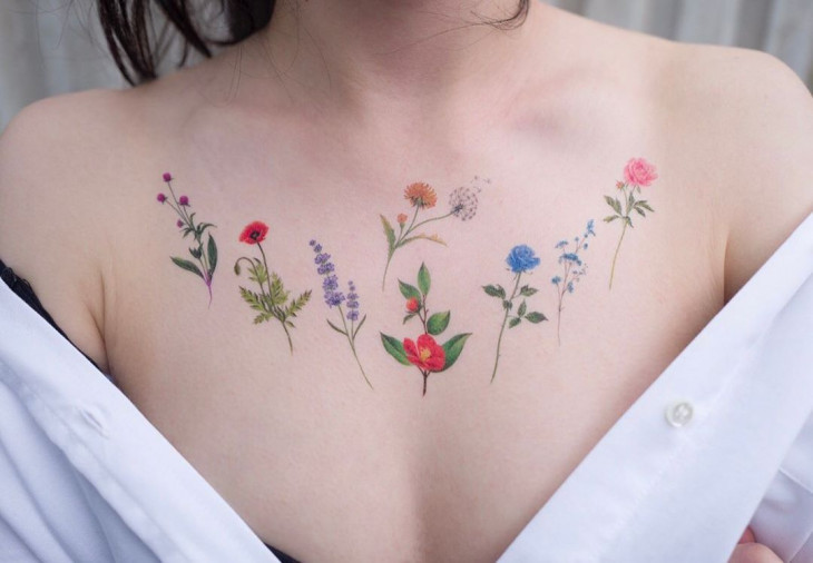 какие цветы что означают в тату