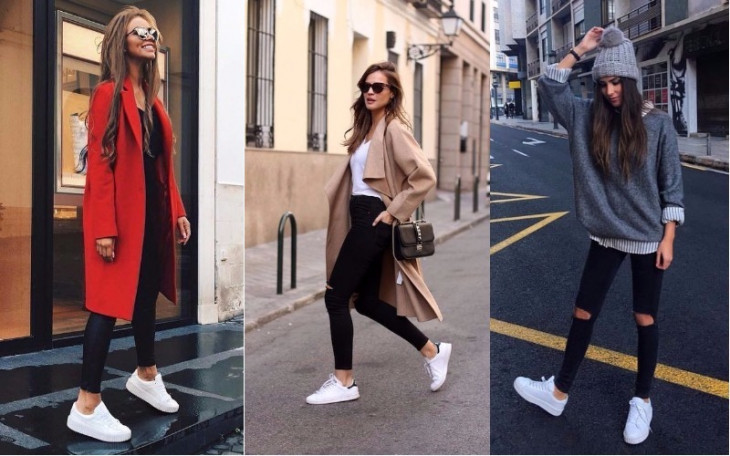 С чем носить белые кроссовки: 5 стильных вариантов