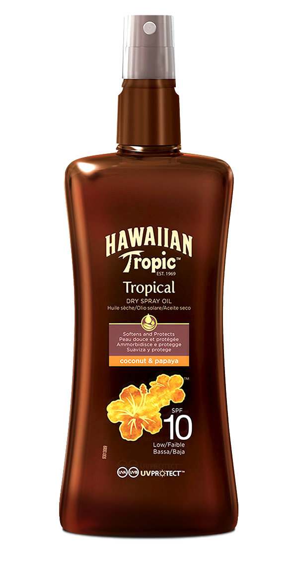Масло-спрей для загара SPF15 Hawaiian Tropic Protective Dry Oil