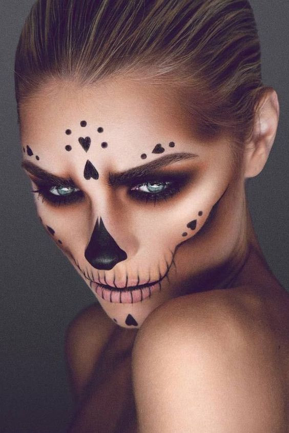макияж на хэллоуин 2017