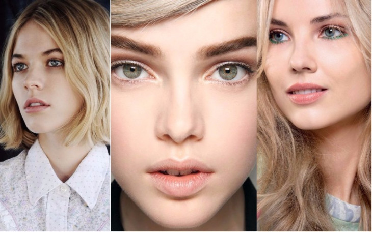 макияж для блондинок с зелеными глазами