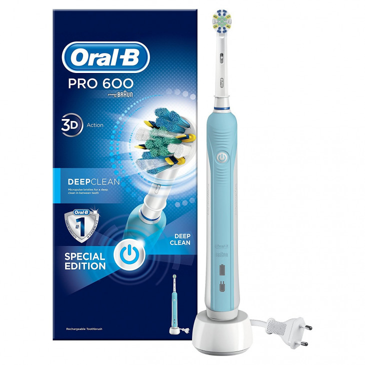 Oral-B Pro 600 Deep Clean Rechargeable Electric Toothbrush