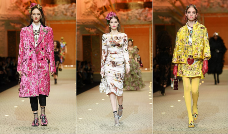 коллекция Dolce & Gabbana на неделе моды в Милане