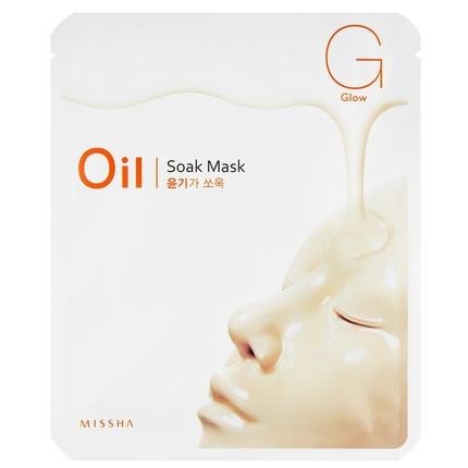 Oil-Soak Mask Glow от Missha тканевые маски