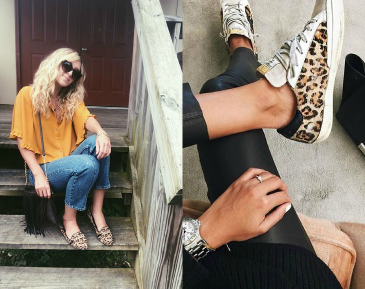 мода на леопардовая обувь на осень 2018 