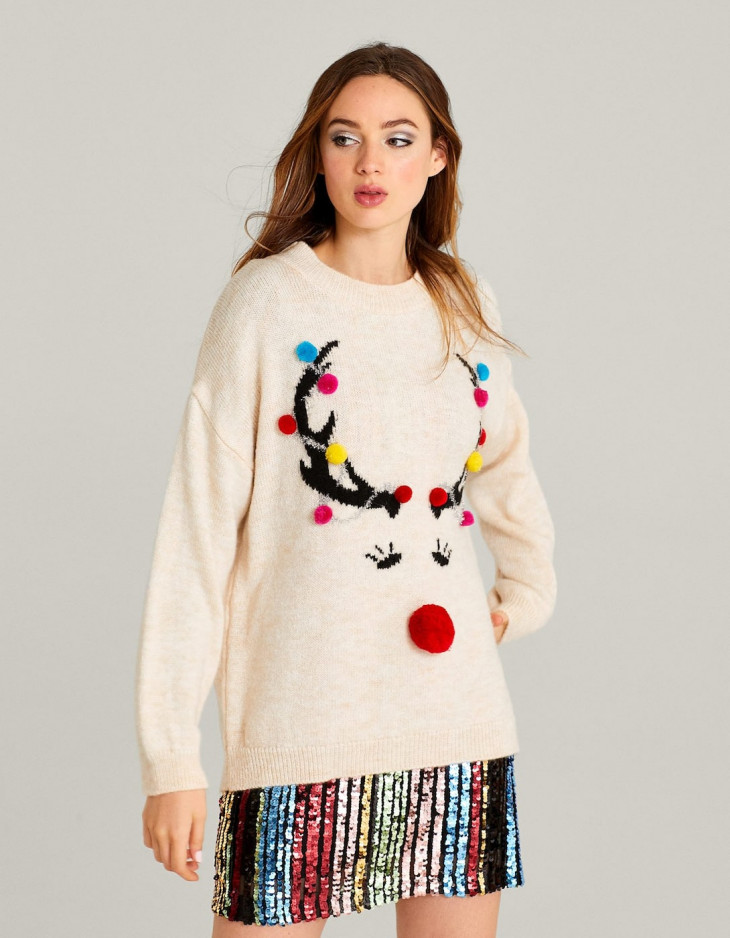 новогодний свитер с оленями