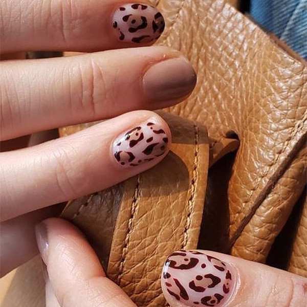 леопардовый дизайн ногтей леопардовый принт