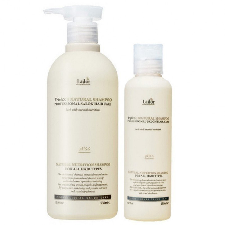 Безсульфатный органический шампунь La'dor Triplex Natural Shampoo