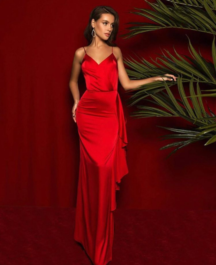 Красное платье Olya Mak
