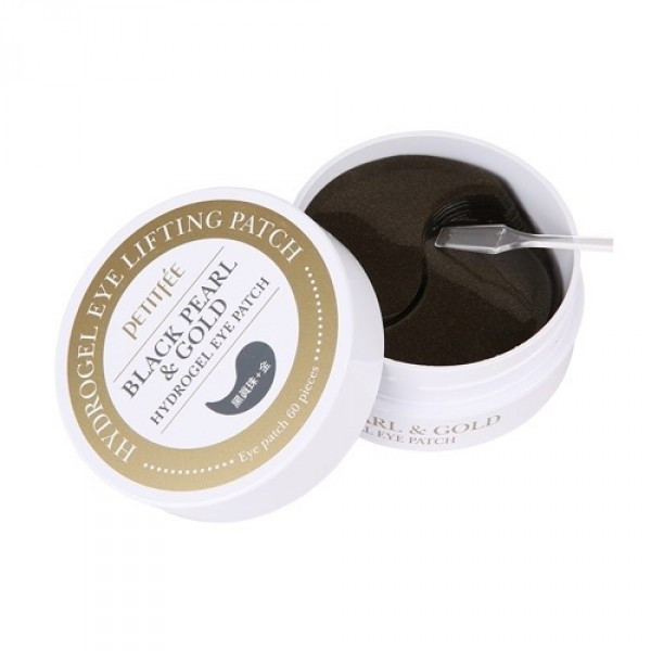 Патчи Black Pearl & Gold Hydrogel Eye Patch, Petitfee 