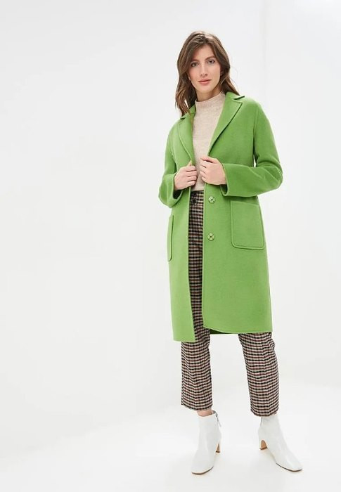 Зеленое пальто Lea Vinci