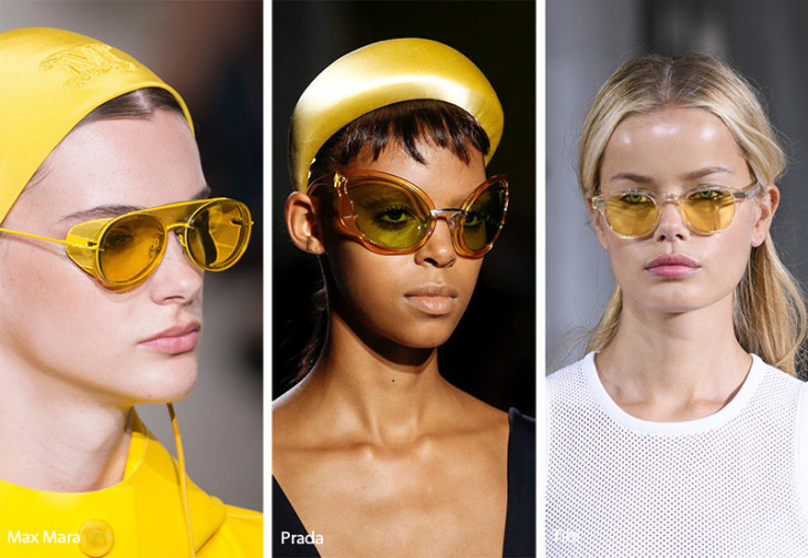 Желтые солнцезащитные очки