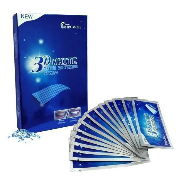 Отбеливающие полоски для зубов 3D White Teeth Whitening Strips