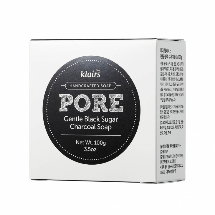 Dear Klairs Pore Gentle Black Sugar Charcoal Soap