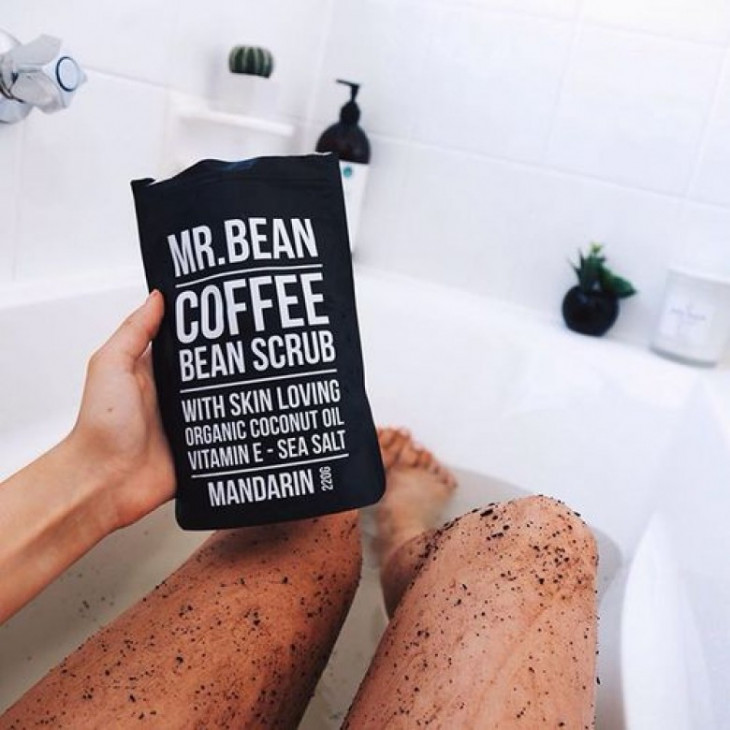Mr. Bean Organic All Natural Coffee Bean Exfoliating Body Skin Scrub