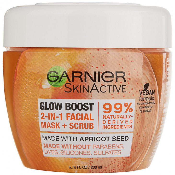 Garnier SkinActive Glow Boost 2-in-1 Facial Mask and Scrub
